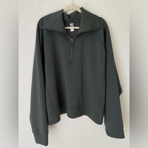 SPANX Sweater Women’s 3X Airessentials Charcoal Zip-Up Sweatshirt